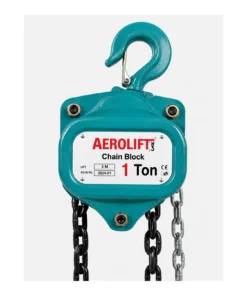 Aerolift Chain Pulley Block - 1 Ton - 3m Lift - Single Fall with 6mm Chain