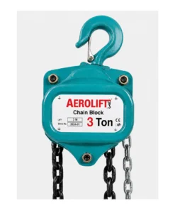 Aerolift Chain Pulley Block - 3 Ton - 3m Lift - Double Fall with 8mm Chain