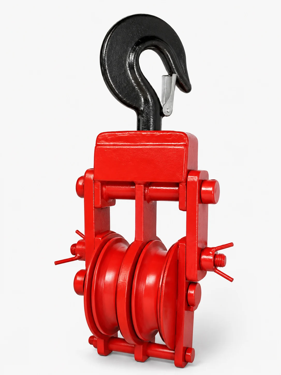 3 Ton Double Sheave Snatch Pulley with Shank Hook ( Open Type )