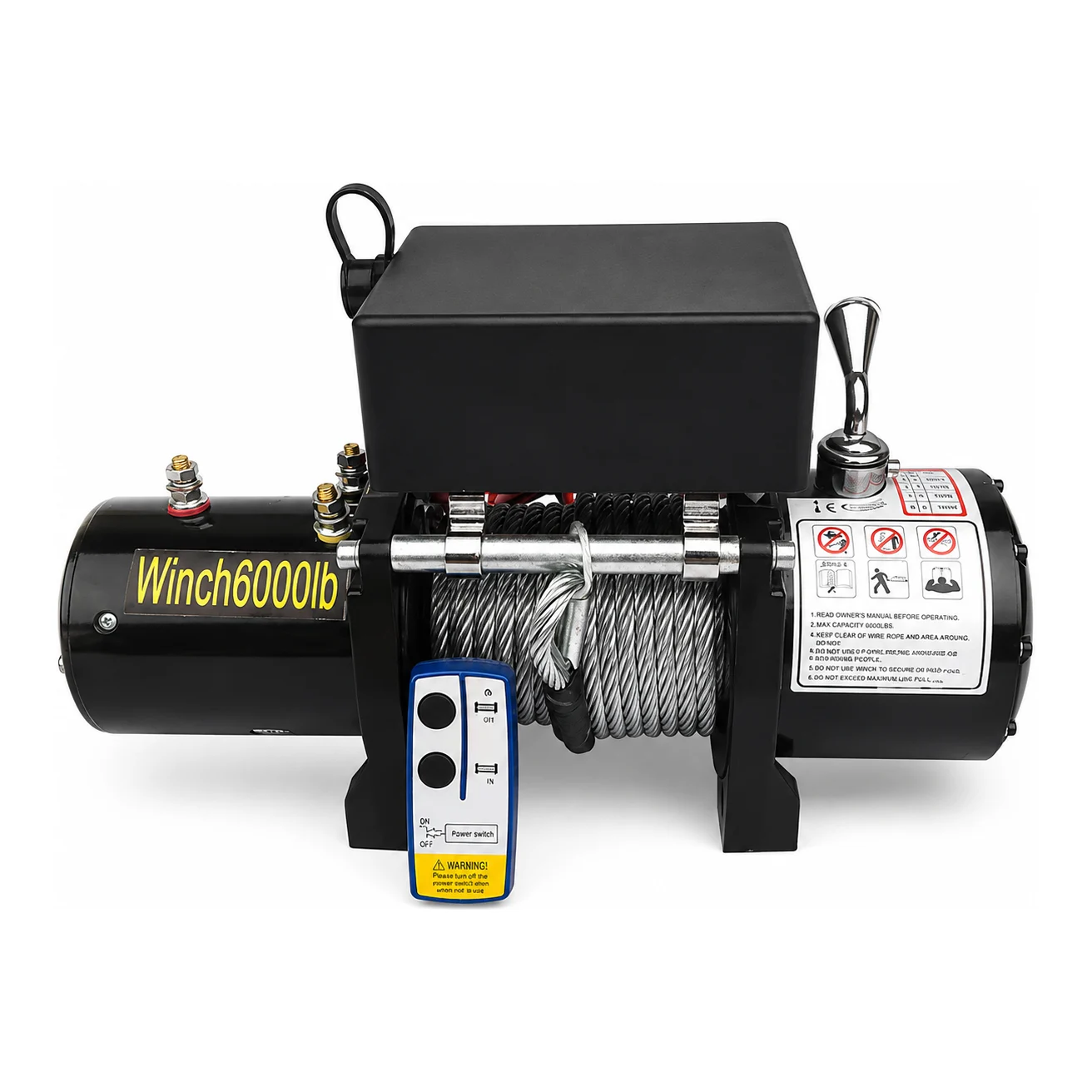 K-2 Jeep Winch - 6000 LBS - with 10 Mtr Wire Rope