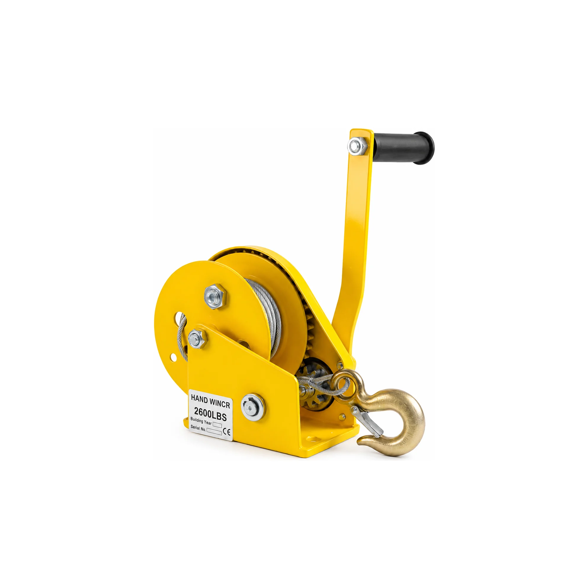 K-2 Boat Winch - 2600 LBS - Wire Dia - 5 mm with 25 Mtr Wire Rope