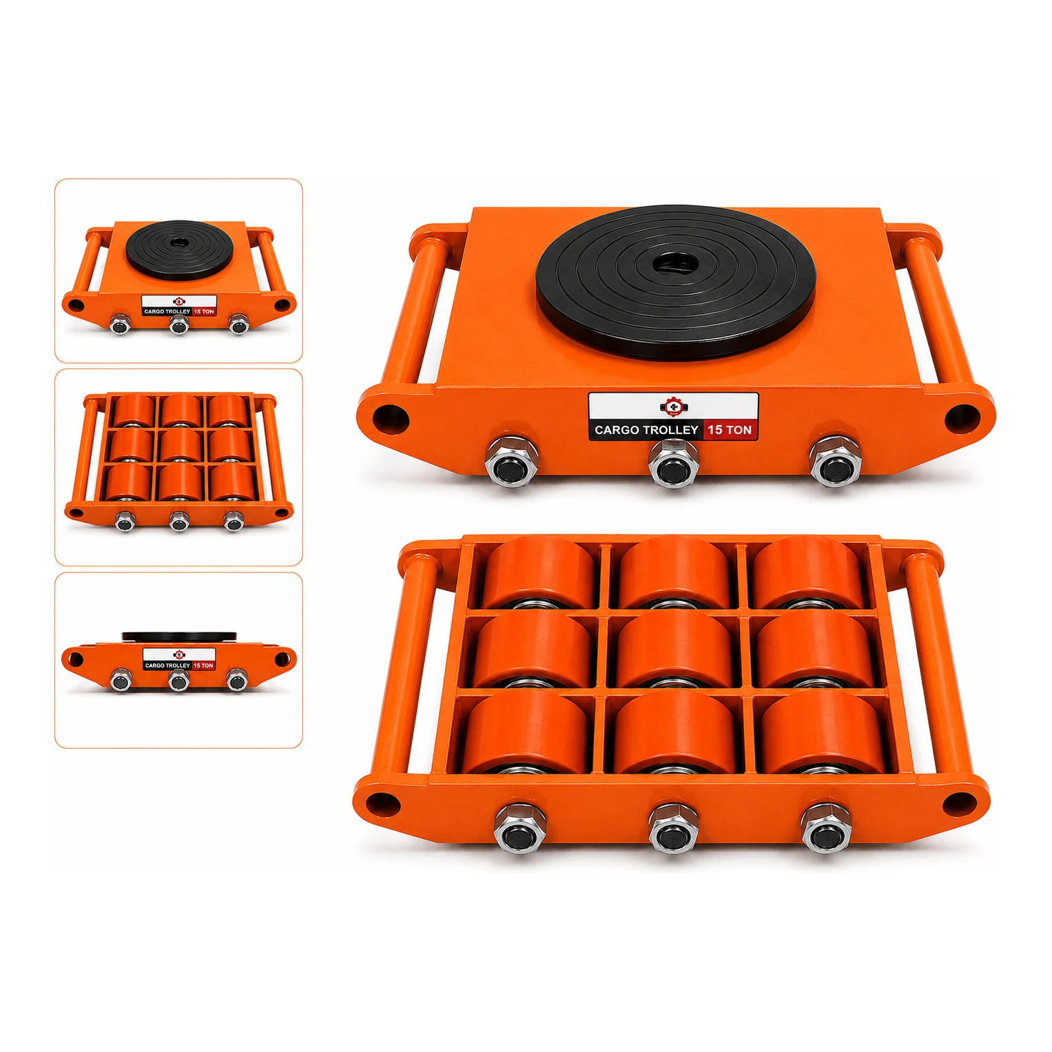 K-2 15 Ton Cargo Trolley PU wheel - (9 Wheel)