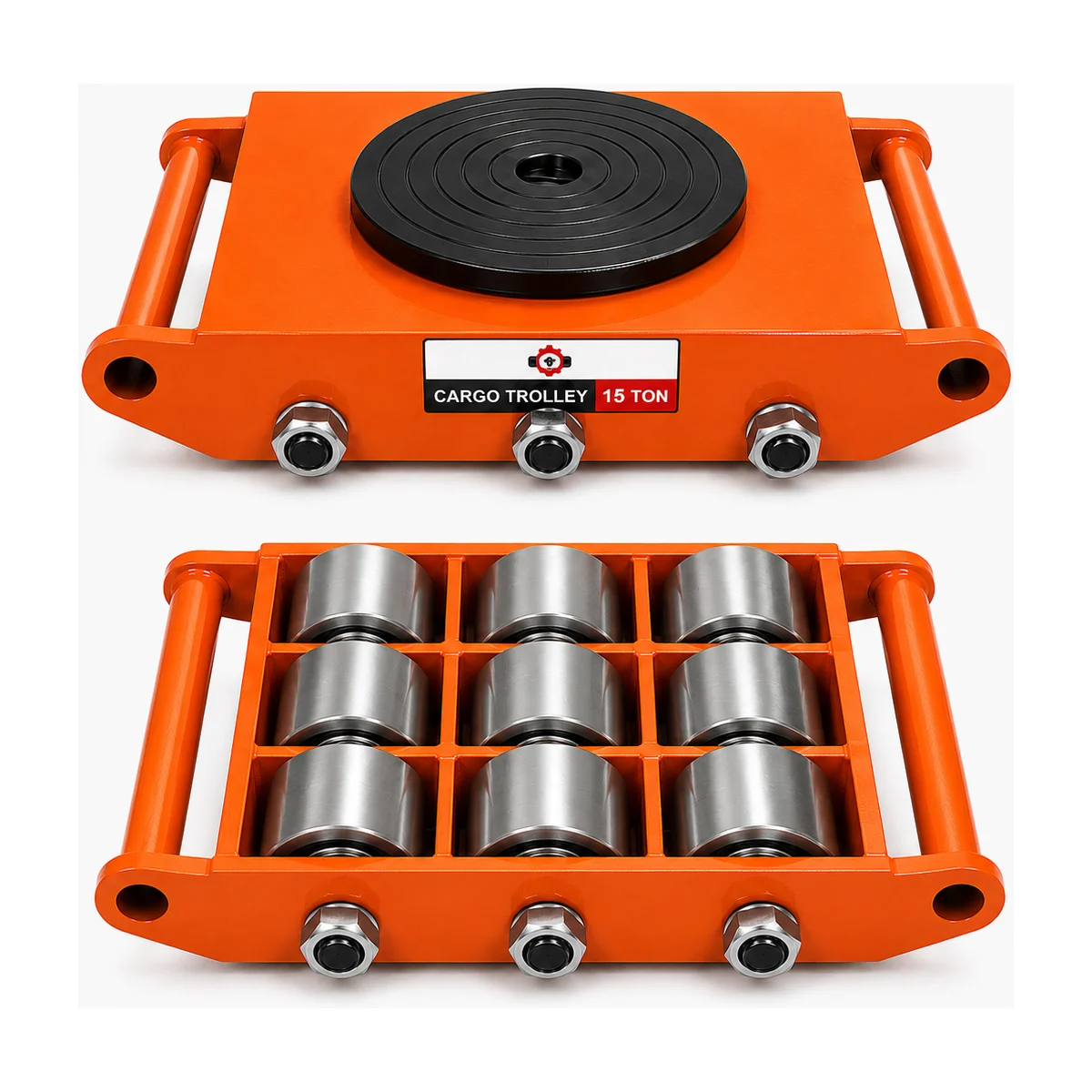 K-2 15 Ton Cargo Trolley Steel wheels - (9 Wheel)