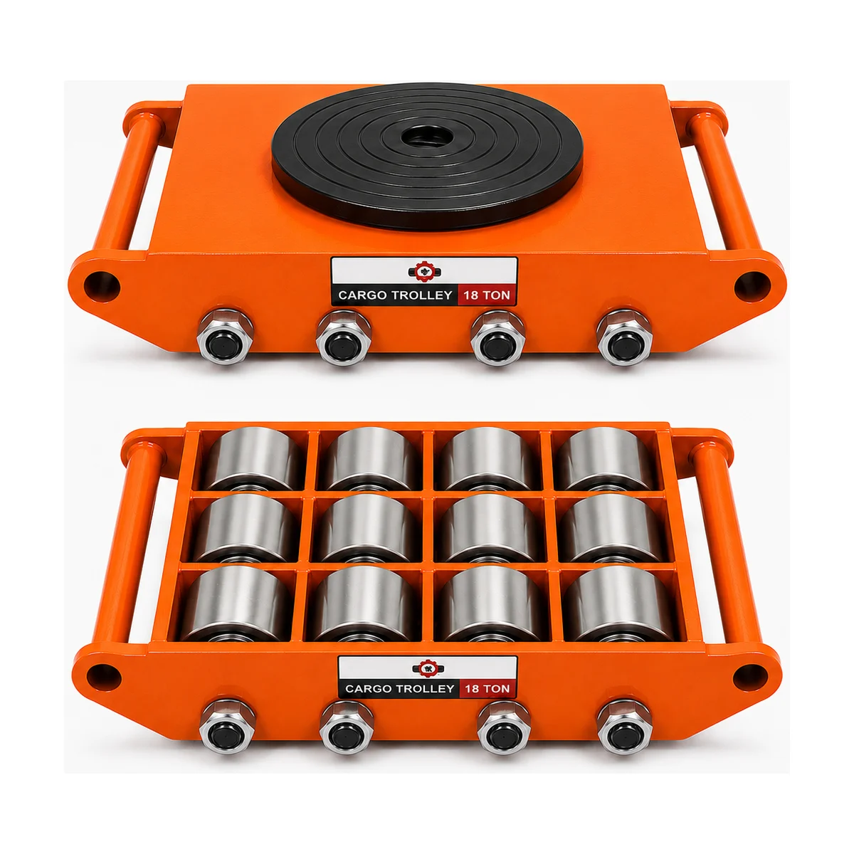 K-2 18 Ton Cargo Trolley Steel wheels - (12 Wheel)