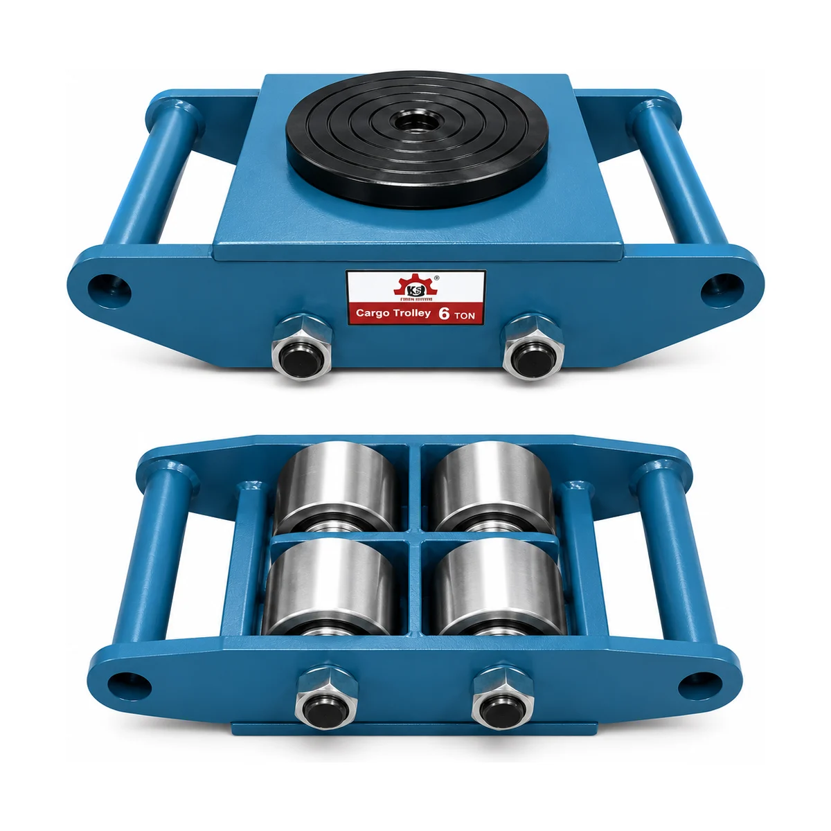 K-2 6 Ton Cargo Trolley Steel wheels - (4 Wheel)