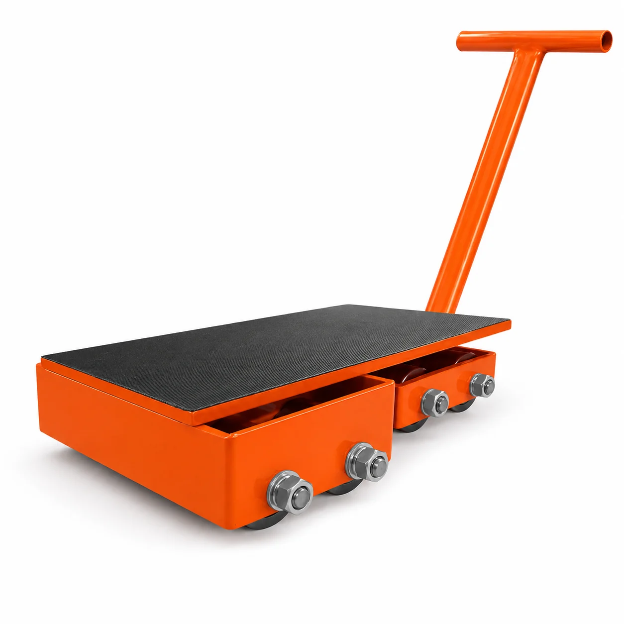 K-2 6 Ton Cargo Trolley with Handle Steel Wheels - (4 Wheel)