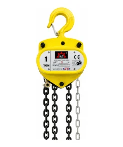 K2 Chain Pulley Block - 1 Ton - 3m Lift - Single Fall with 6mm Chain