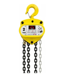 K2 Chain Pulley Block - 2 Ton - 6m Lift - Single Fall with 8mm Chain