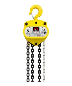 K2 Chain Pulley Block - 5 Ton - 3m Lift - Double Fall with 10mm Chain
