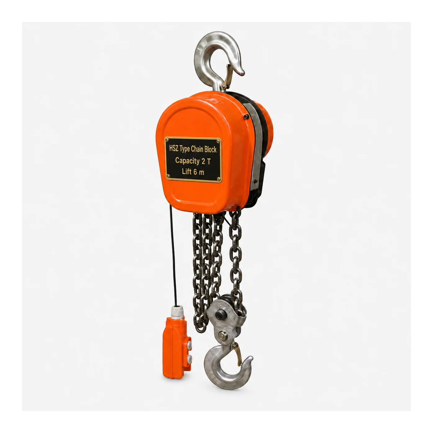 K-2 - 2 Ton DHS Electric Chain Hoist 3 Phase - 6 Mtr Lift - Single Fall with 10 mm Chain