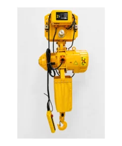 K-2 - 2 Ton Electric Chain Hoist attached with Trolley 3 Phase - 6 Mtr Lift - Double Fall with 7.1 mm Chain