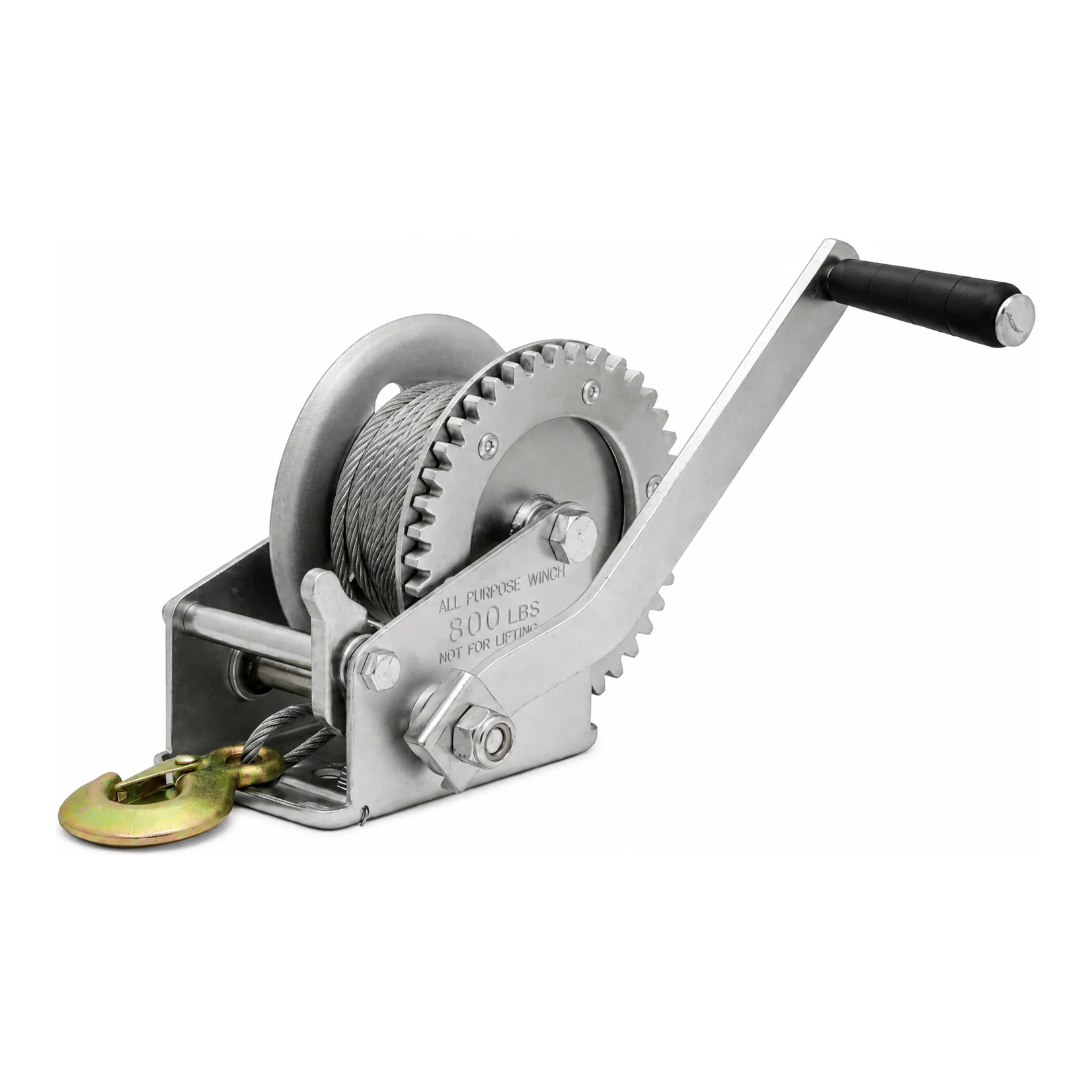 K-2 Hand Winch - 1000 LBS - Wire Dia - 4.50 mm with 8 mtr Wire Rope