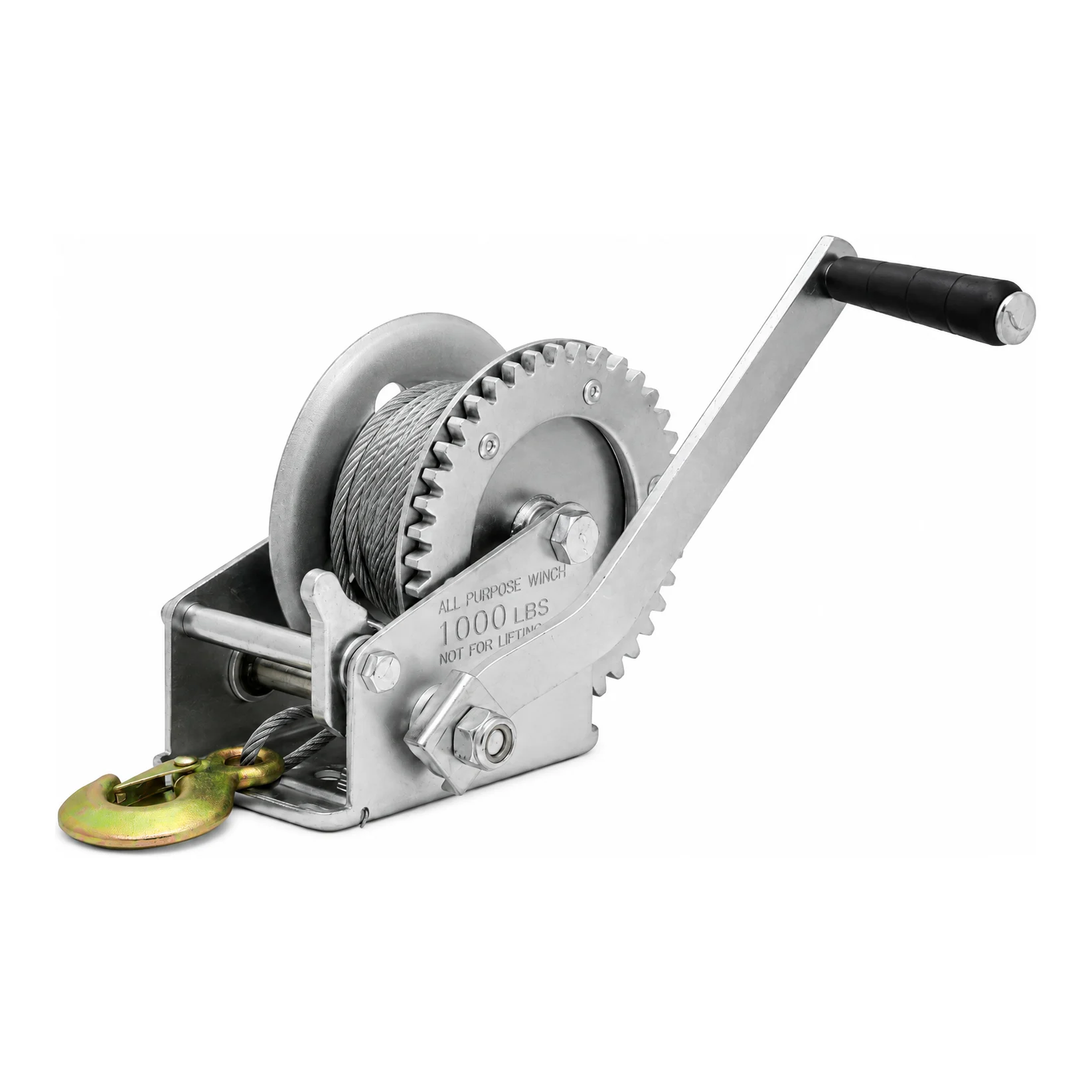 K-2 Hand Winch - 1200 LBS - Wire Dia - 4.80 mm with 8 mtr Wire Rope