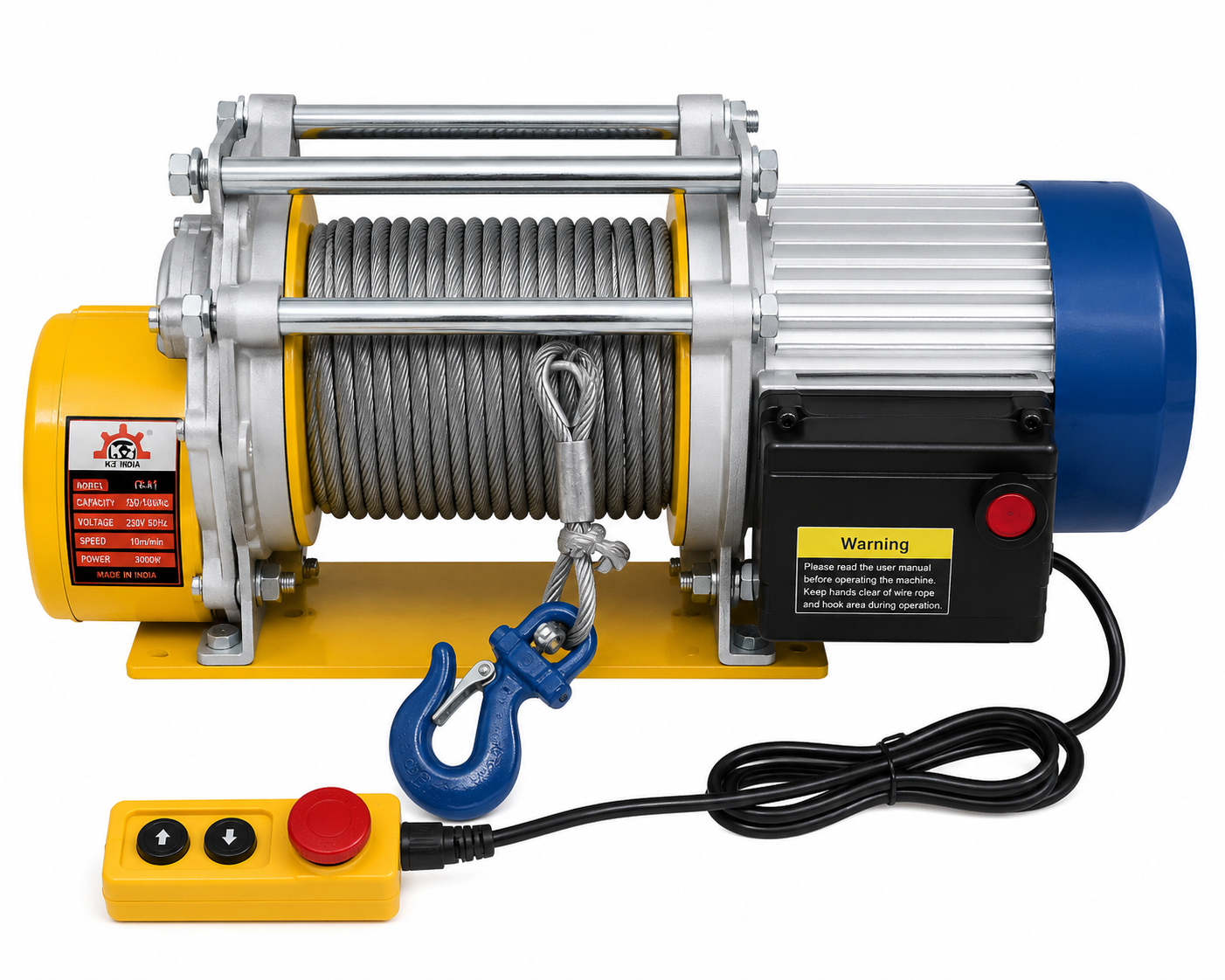 Electric Winch 500 KG 220V — KCD Single Phase