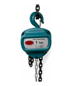 Leo Chain Pulley Block - 1 Ton - 3m Lift - Single Fall with 6mm Chain