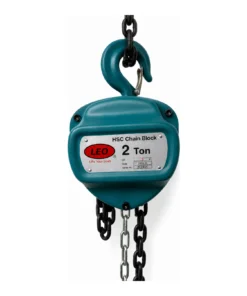 Leo Chain Pulley Block - 2 Ton - 3m Lift - Single Fall with 8mm Chain
