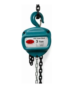 Leo Chain Pulley Block - 3 Ton - 3m Lift - Double Fall with 8mm Chain