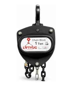 Liftyug Chain Pulley Block - 1 Ton - 3m Lift - Single Fall with 6mm Chain