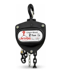 Liftyug Chain Pulley Block - 2 Ton - 3m Lift - Single Fall with 8mm Chain