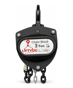 Liftyug Chain Pulley Block - 3 Ton - 6m Lift - Double Fall with 8mm Chain