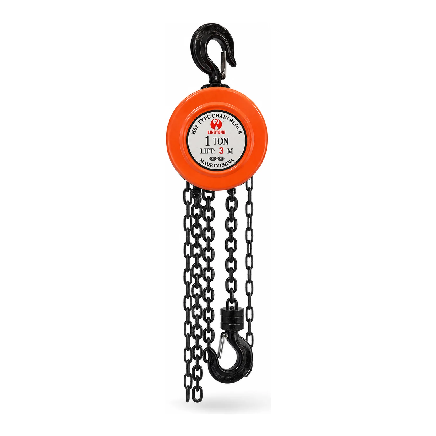 Longyan Chain Pulley Block - 1 Ton - 3 m Lift - Single Fall with 6 mm Chain