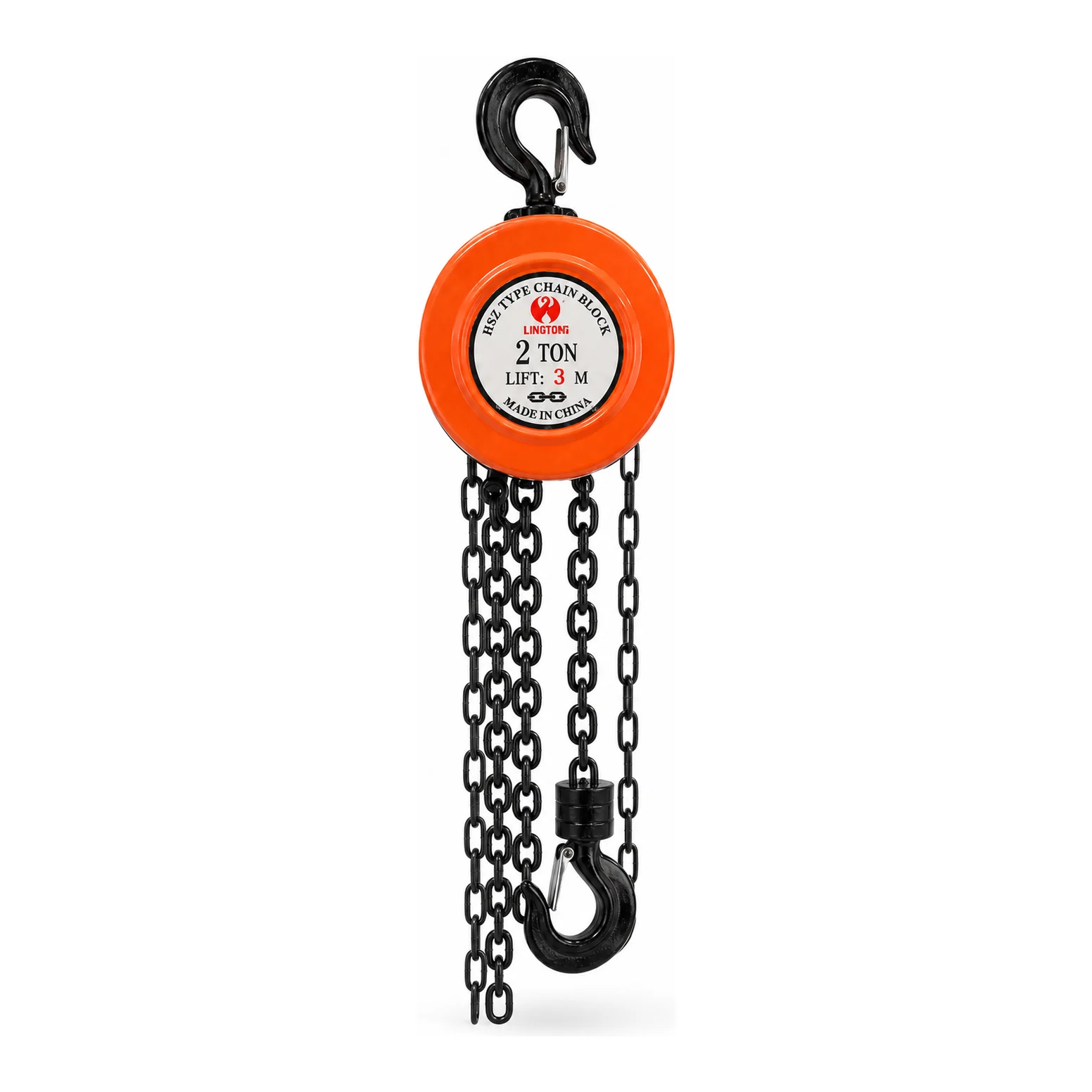 Longyan Chain Pulley Block - 2 Ton - 3 m Lift - Double Fall with 6 mm Chain