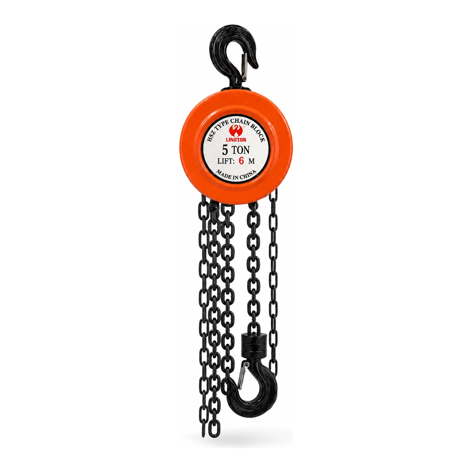 Longyan Chain Pulley Block - 5 Ton - 6 m Lift - Double Fall with 10 mm Chain