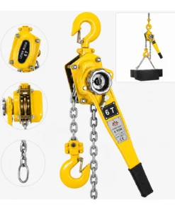 K2 Ratchet Lever Block - 6 Ton - Double Fall with 10 mm Chain