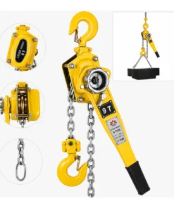 K2 Ratchet Lever Block - 9 Ton - Triple Fall with 10 mm Chain