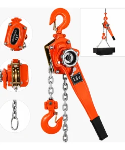 Liftyug Ratchet Lever Block - 1.5 Ton - Single Fall with 8 mm Chain