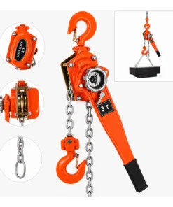 Liftyug Ratchet Lever Block - 3 Ton - Single Fall with 10 mm Chain