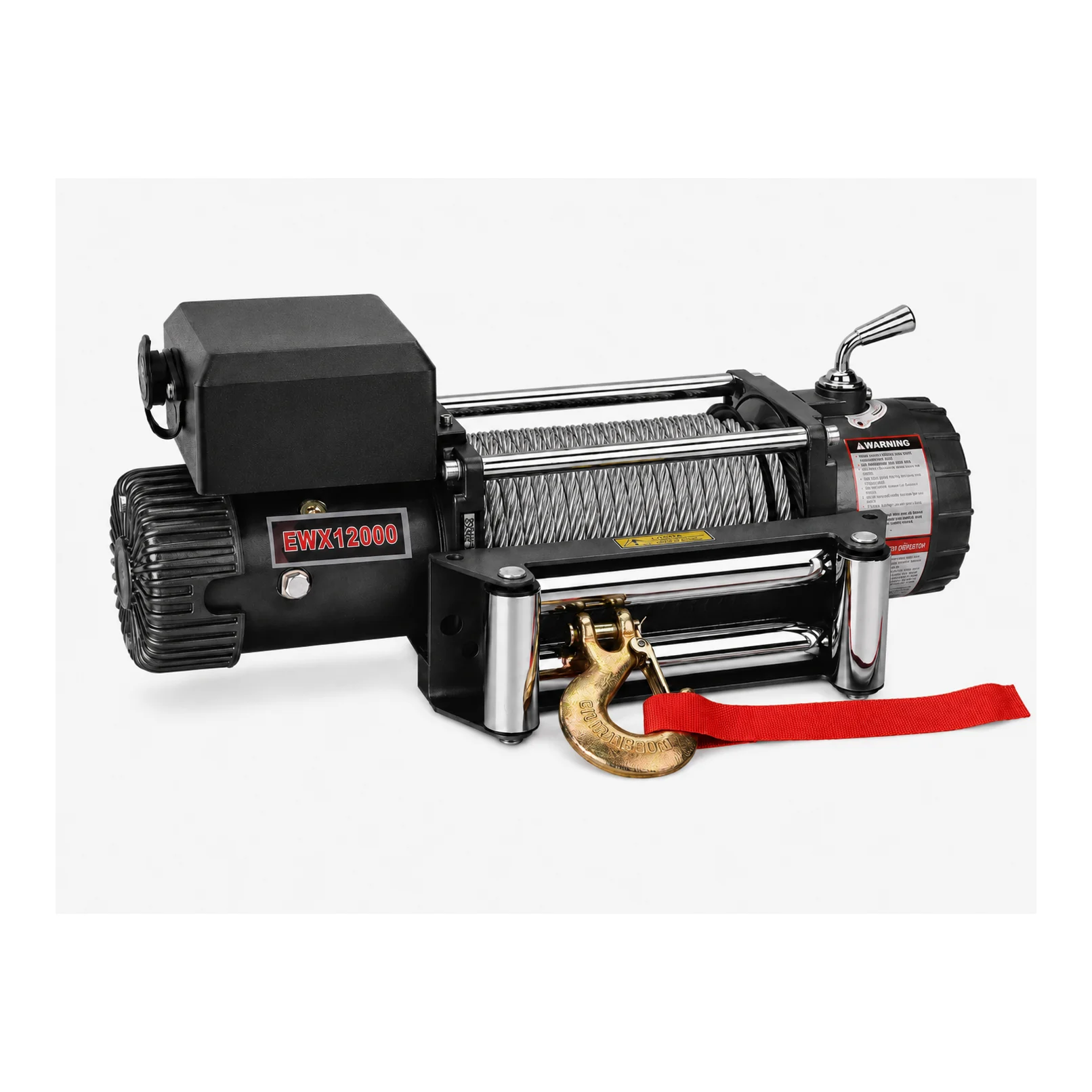 Runva Jeep Winch - 12000 LBS - Wire Dia - 10.2 mm with 25.5 Mtr Wire Rope