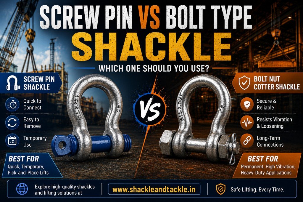 Screw Pin vs Bolt Type Shackle: Which One Should You Use?