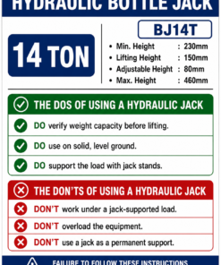 Hydraulic Bottle Jack 14 Ton Info 247x296