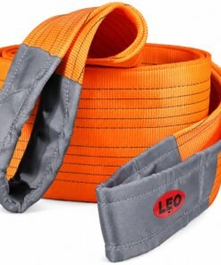 Leo Four Ply Polyester Webbing Slings (5:1) - 16 Ton - 200 MM (Orange)